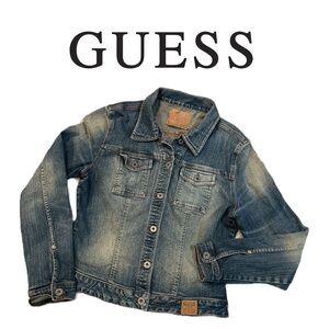 Guess VINTAGE Women’s Workwear Rugged Durable Jean Jacket‎ - Size L